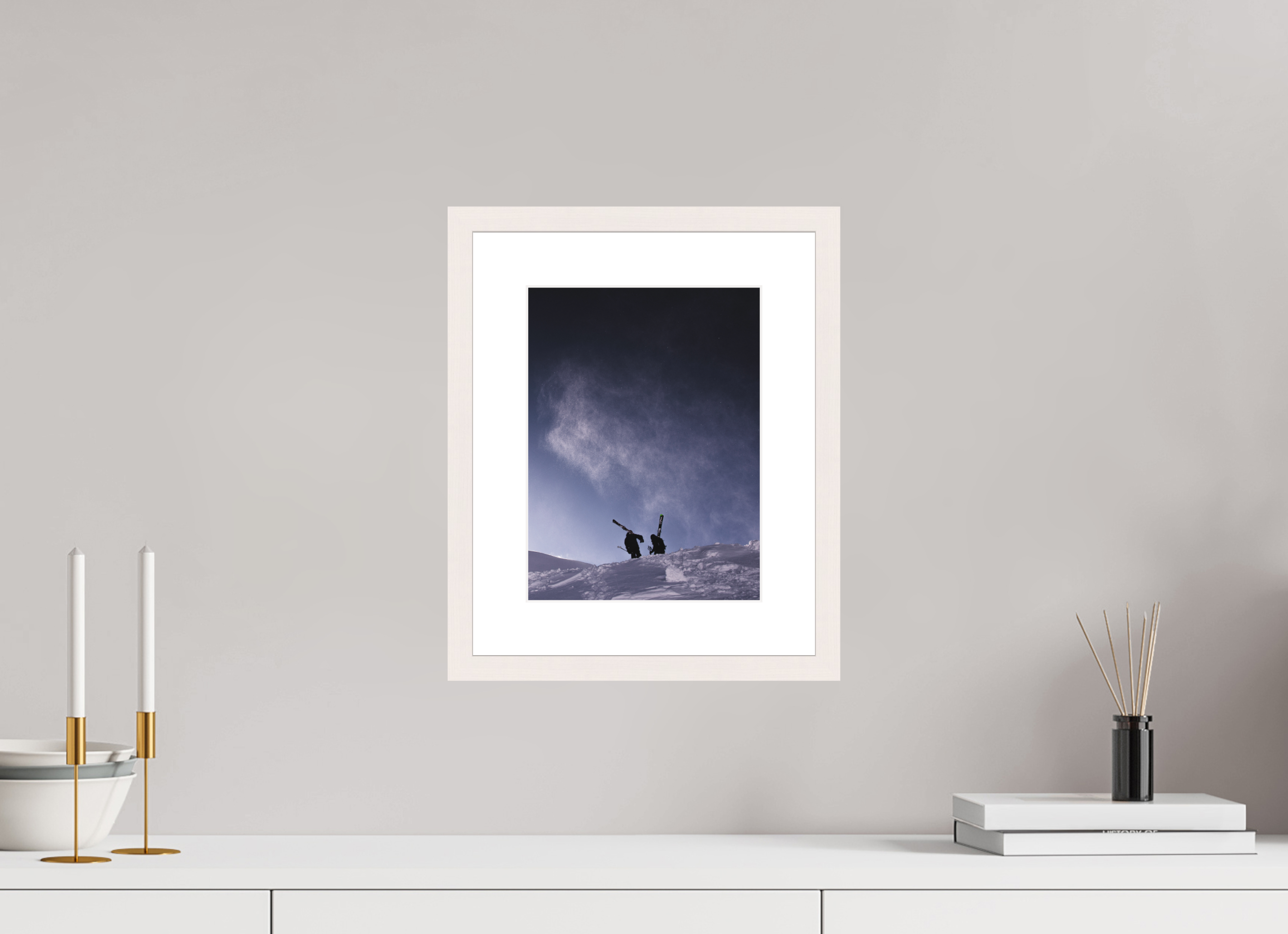 21 x 28 cm, rahmen hahnemühle photo rag Skiers Dream